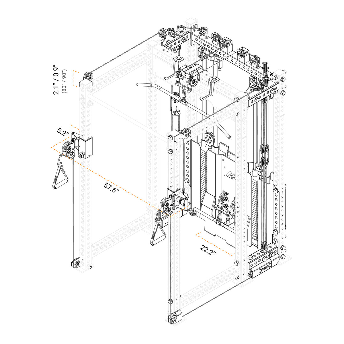 Ares™ 2.0 パワーラック(支柱6本)