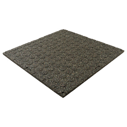 Gym Rubber Mat 100Cm X 100Cm Thickness 25Mm Gray