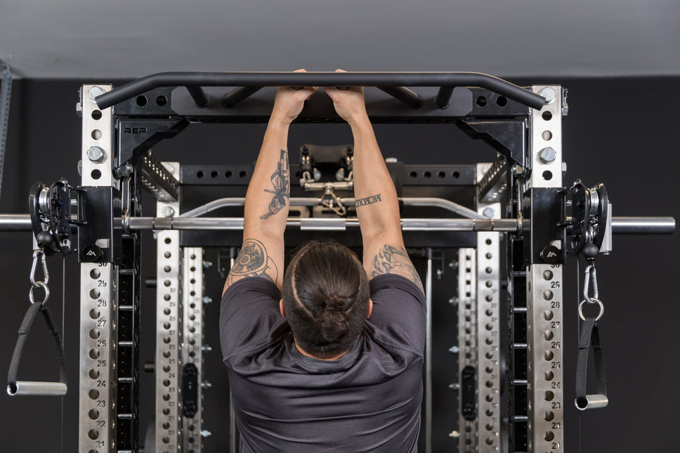 Crossmember Multi-Grip Pull-Up Bar