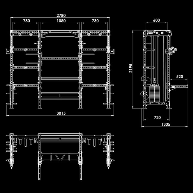 Cable Cross Rack &amp; Storage Station 600 Series
