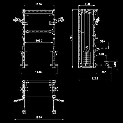 Cable Half Rack 600 Series