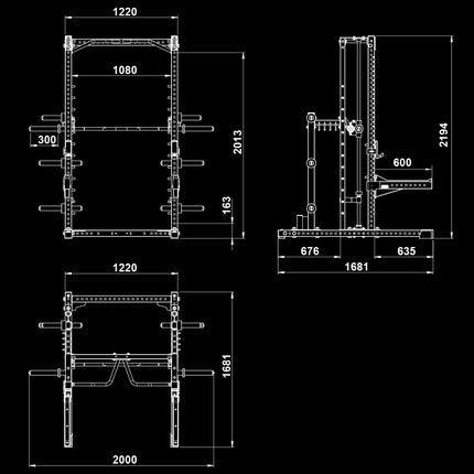 Smith Machine Half Rack 700 Series
