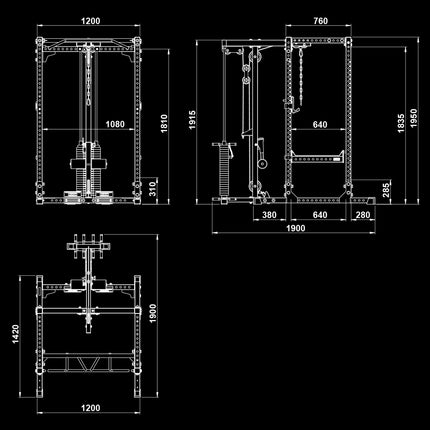 Selectorized Lat Pulldown &amp; Low Row Attachment for PRX-640/660