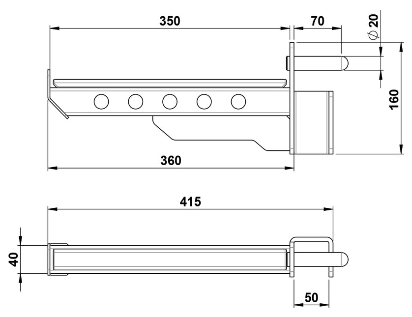 Safety Spotter Arms 500 Series