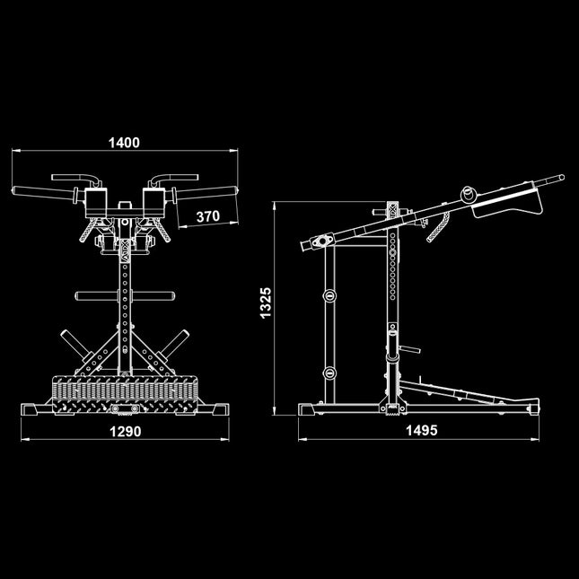 Squat Calf Machine/Viking Press 3in1