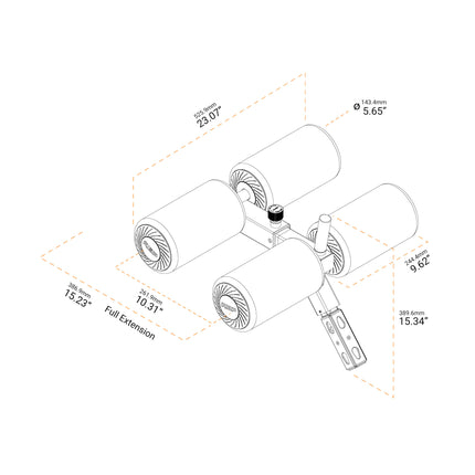 Adjustable Bench Leg Roller Attachment 2.0