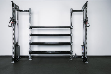 Dumbbell and Kettlebell Storage Shelf