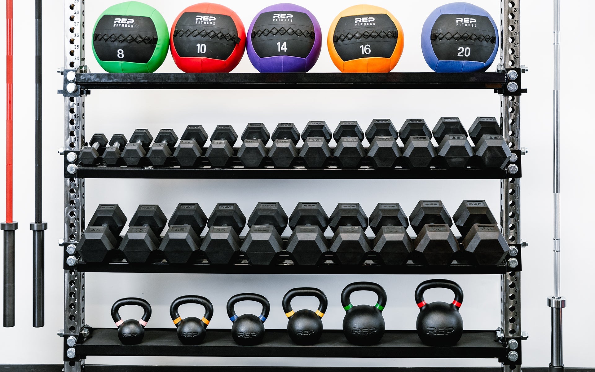 Rep Weight Rack Dumbbell and Kettlebell Storage Shelf| REP Fitness|UCHINOGYM
