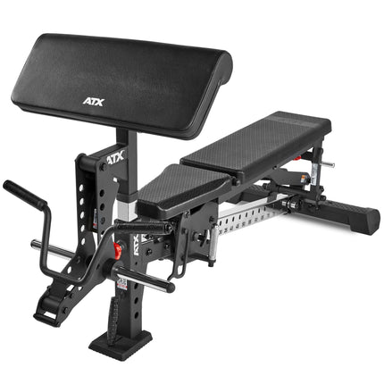 Biceps curl machine attachment