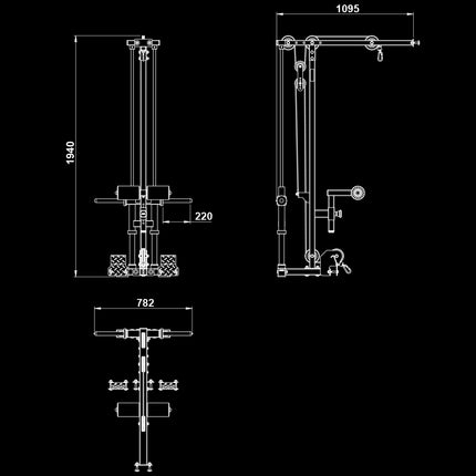 Plate-Loaded Lat Pulldown & Low Row Attachment for HRX-510