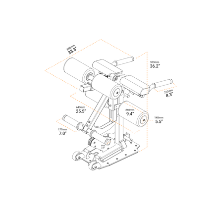 レッグエクステンション&レッグカールアタッチメント