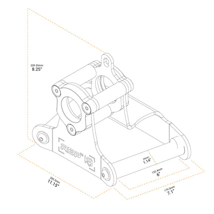 REP x Kleva Built™ Atlas Close-Grip Cable and Landmine Attachment