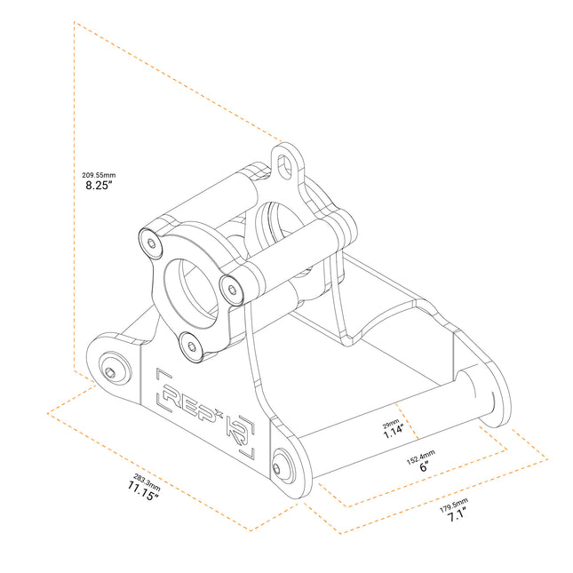 REP x Kleva Built™ Atlas Close-Grip Cable and Landmine Attachment