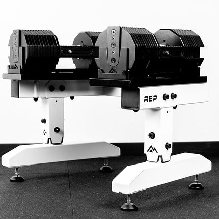 Adjustable Dumbbell Stand Leveling Feet