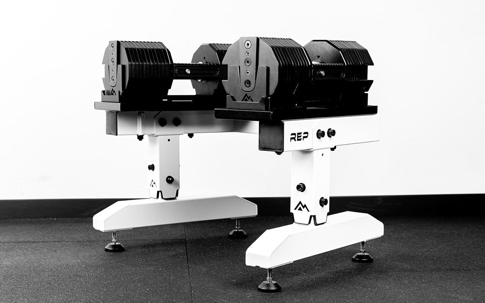 Adjustable Dumbbell Stand Leveling Feet